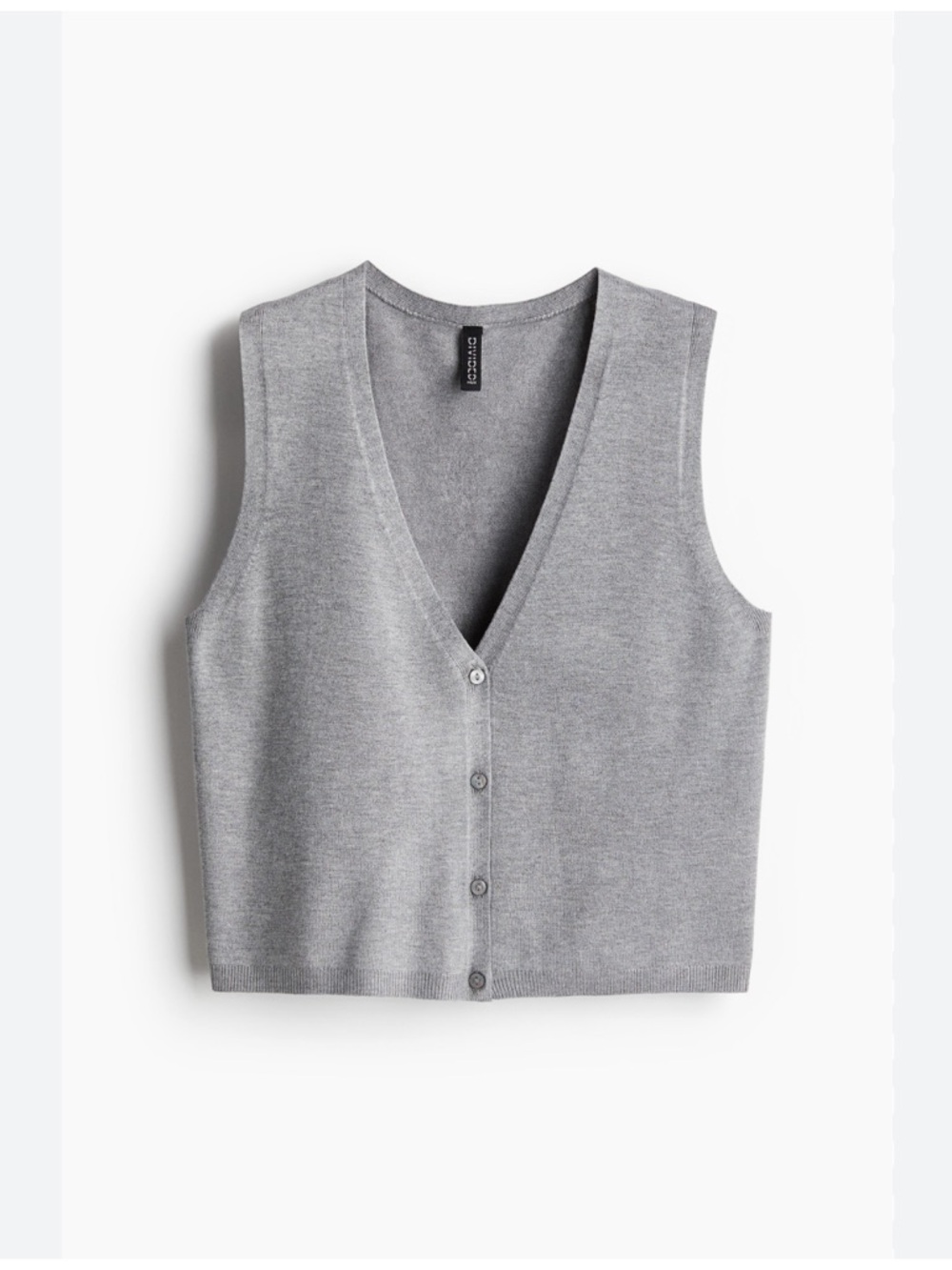 H&M Gray Knit Sweater Vest